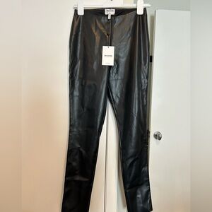 LNA Black Faux Leather Pants